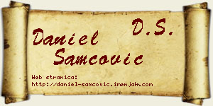 Daniel Samčović vizit kartica